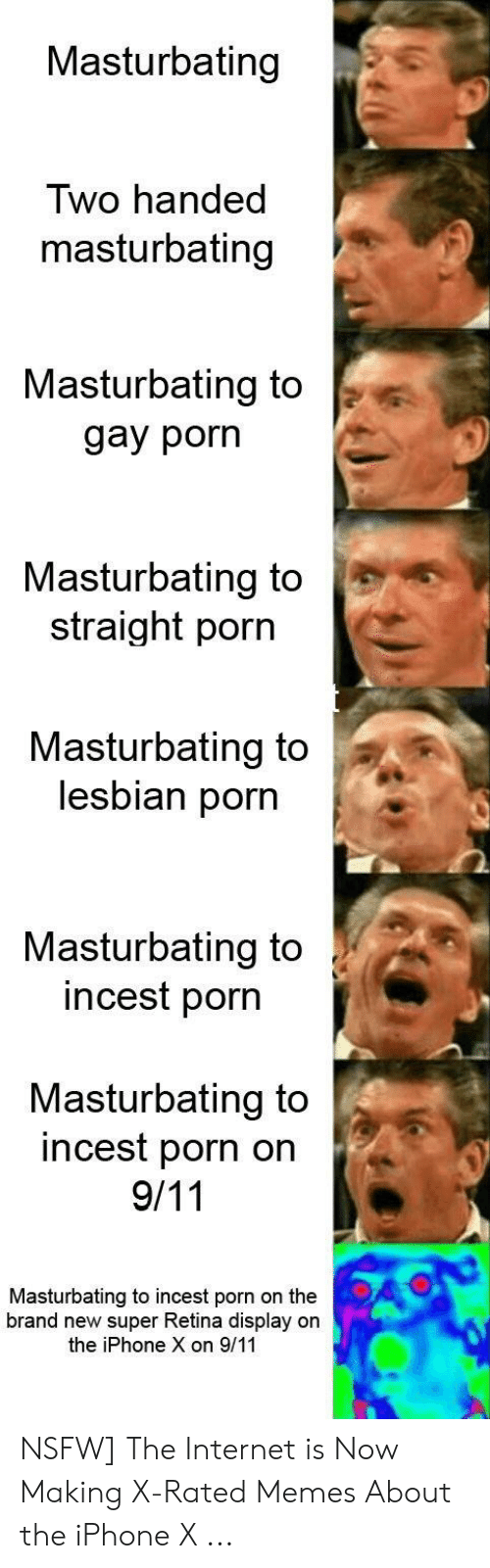 Two handed masturbating