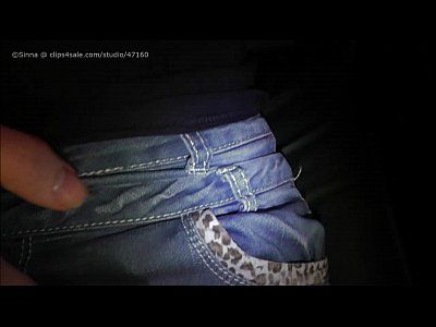 Girl wet jeans