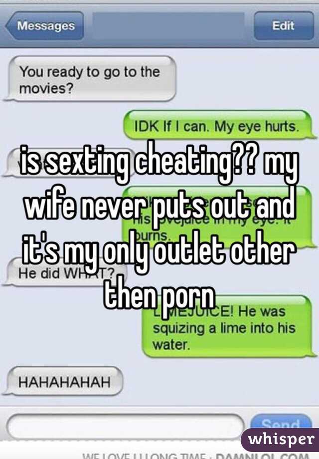 Sexting wife