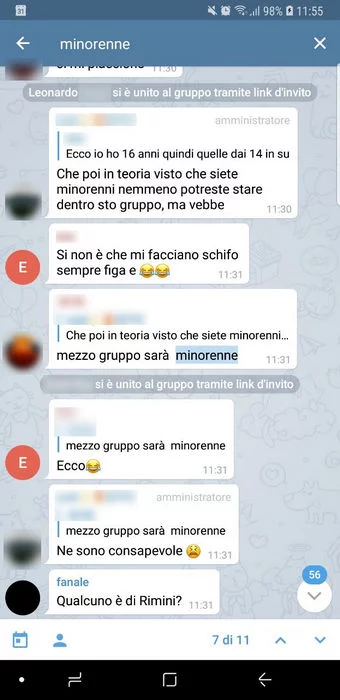 Ragazzine italiane minorenni